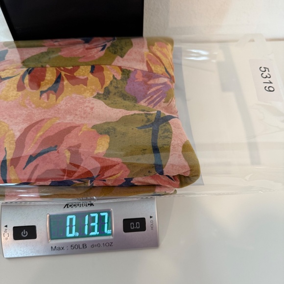 Terra Sky Dress Women 0X Pink Green Floral Short Sleeve Shirt Comfy Pockets - Picture 10 of 10